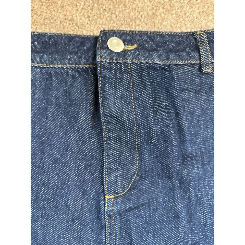 ALIGNE Yolie Pleat Denim Mini Skirt (Indigo), size UK 14 / US 10, 100% cotton, - Picture 12 of 16